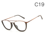 HDCRAFTER Vintage Semi Rimless Eyeglasses Wood Optical Glasses Frame Bamboo Eyeglasses Eyewear Frames Men Spectacles Reading