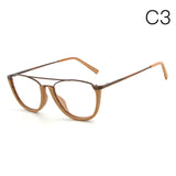HDCRAFTER Vintage Semi Rimless Eyeglasses Wood Optical Glasses Frame Bamboo Eyeglasses Eyewear Frames Men Spectacles Reading
